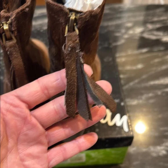 Sam Edelman Women's Brown Suede Ankle Boots - Picture 8 of 15